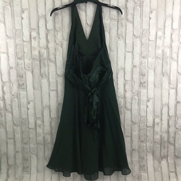 Maggy London Green Silk Halter Dress - Picture 7 of 10